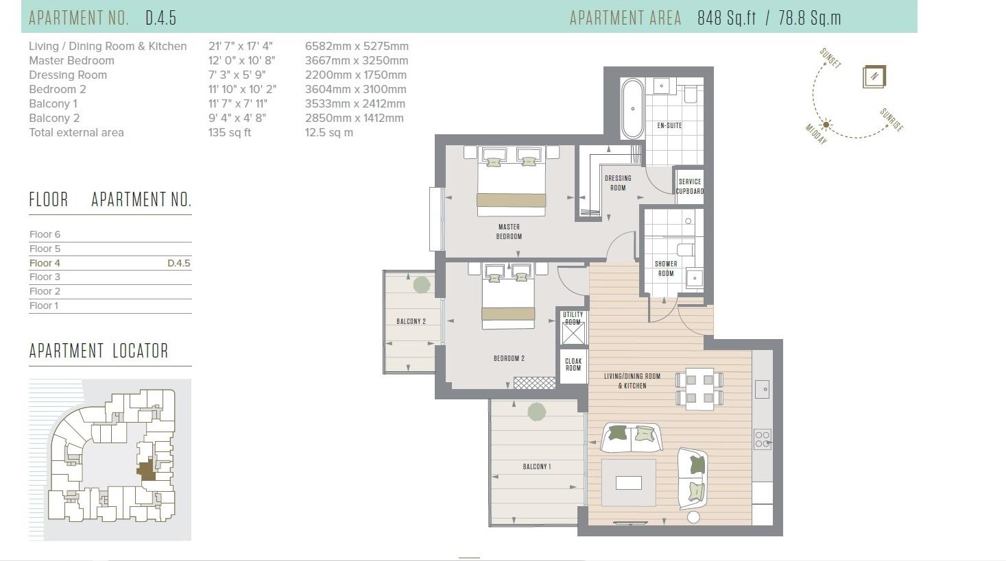 2 bed apartment to rent in Crisp Road, London - Property floorplan