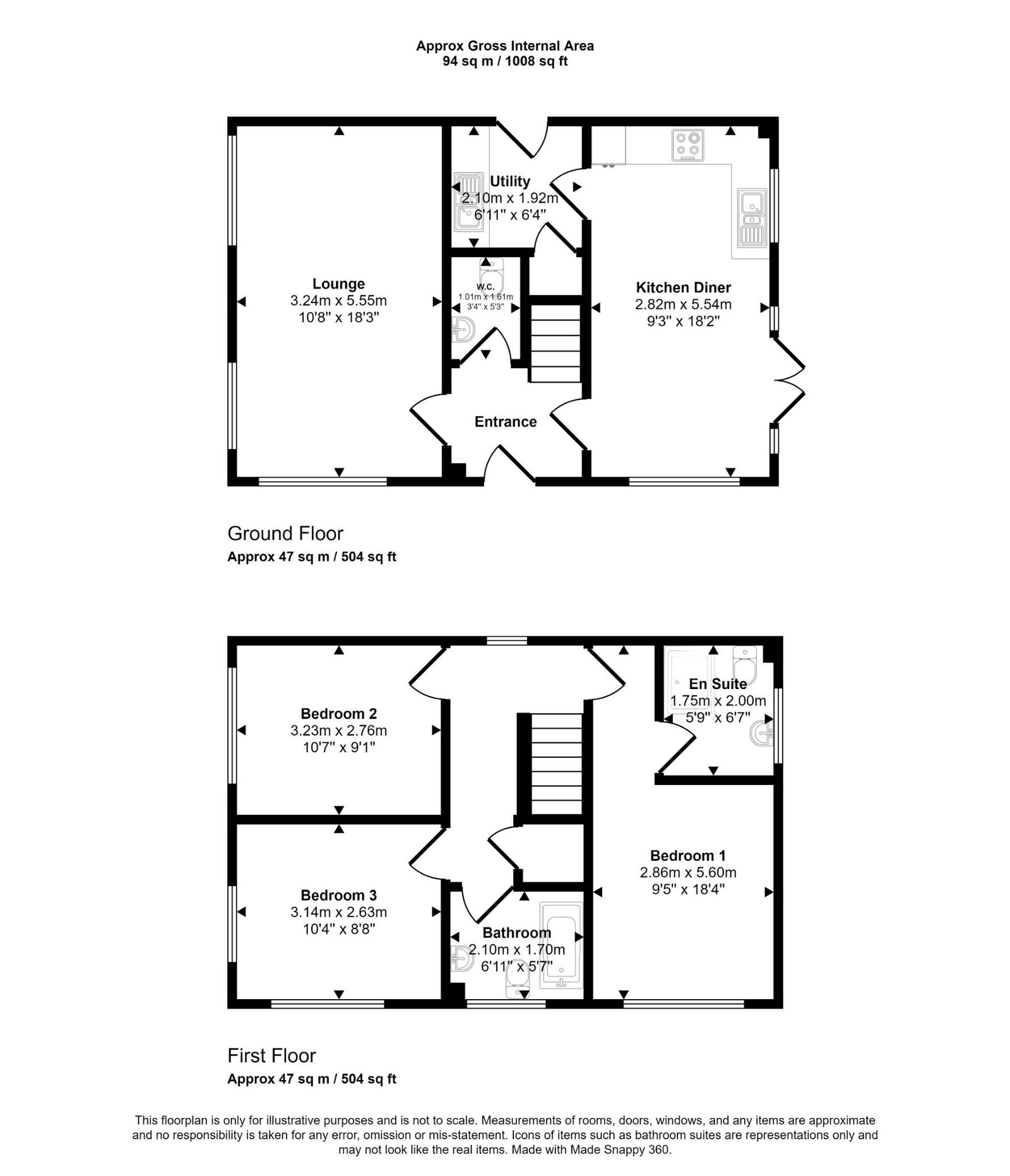 3 bed detached house for sale in Rhodfa Ty Tyn, St Asaph - Property floorplan