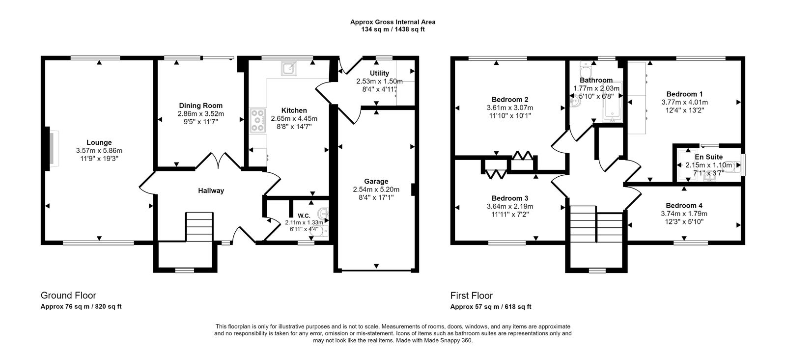 4 bed detached house for sale in Grange Court, Rhyl - Property floorplan