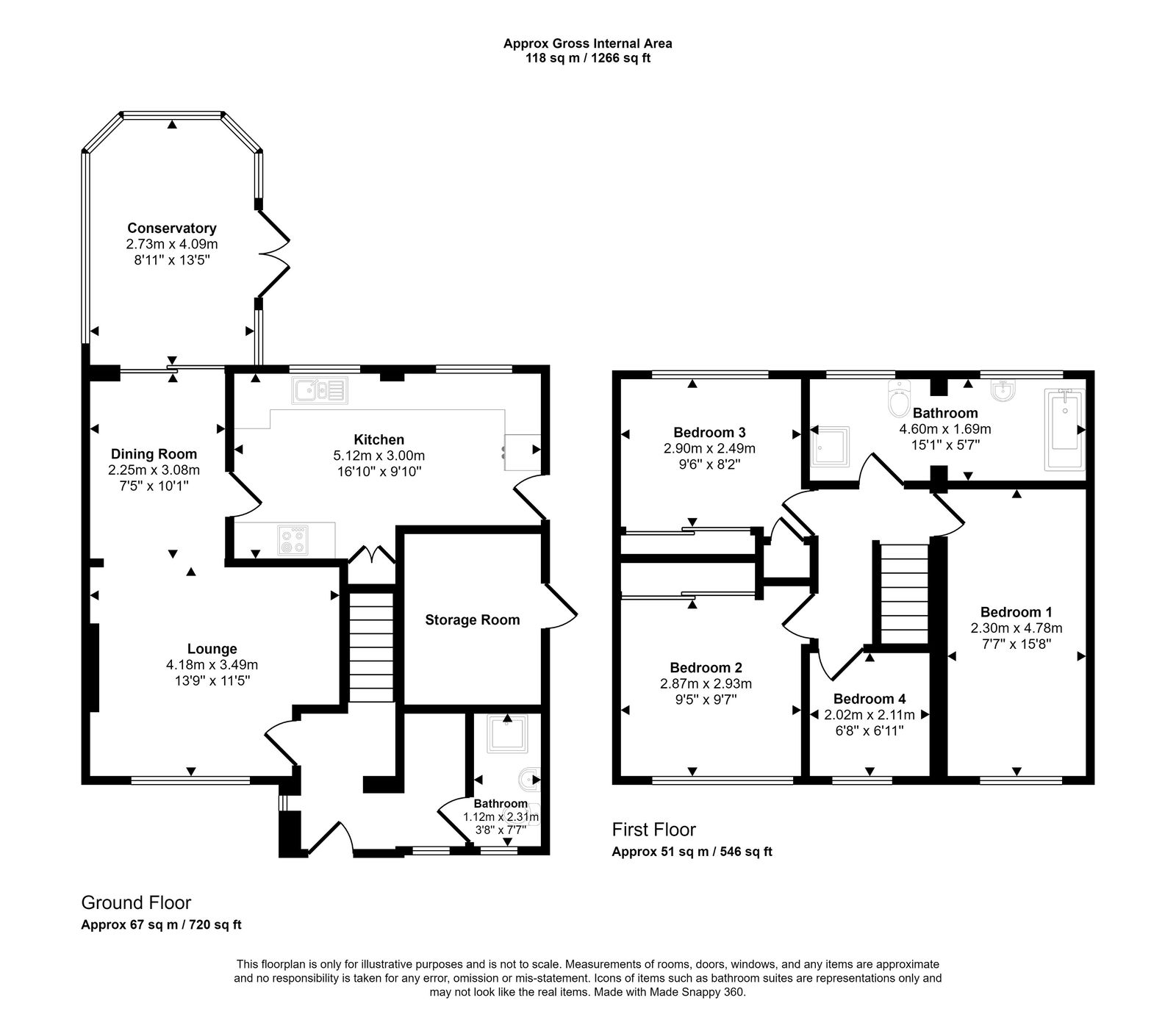 4 bed detached house for sale in Bishops Walk, St. Asaph - Property floorplan