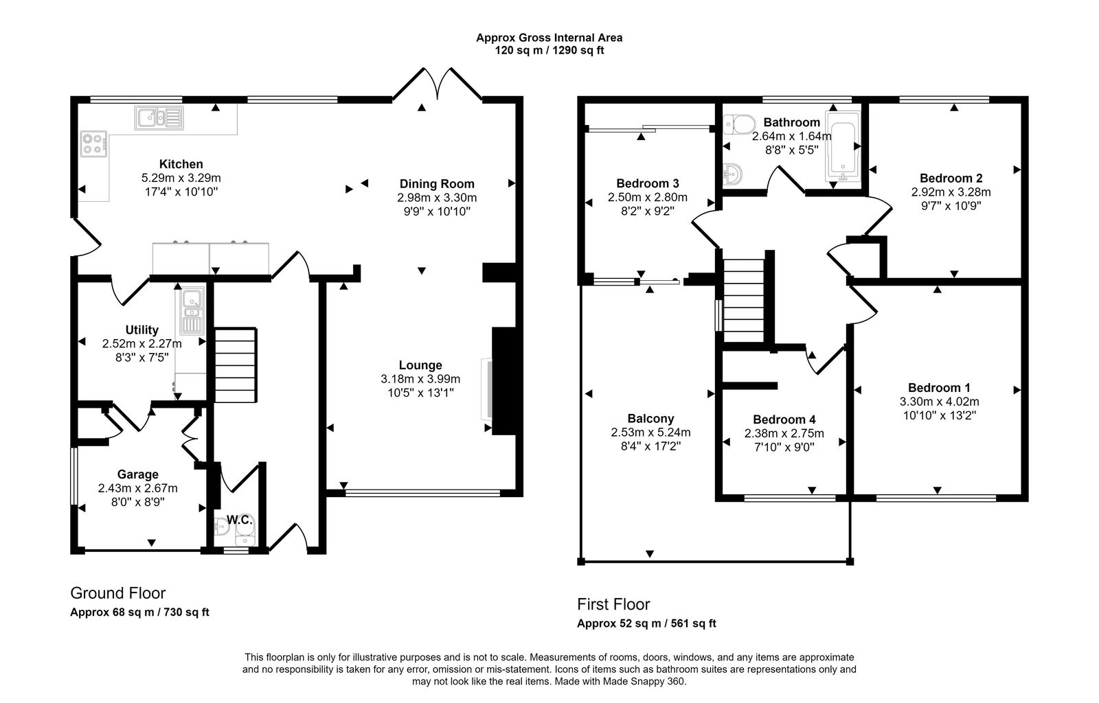 4 bed detached house for sale in Gronant Road, Prestatyn - Property floorplan