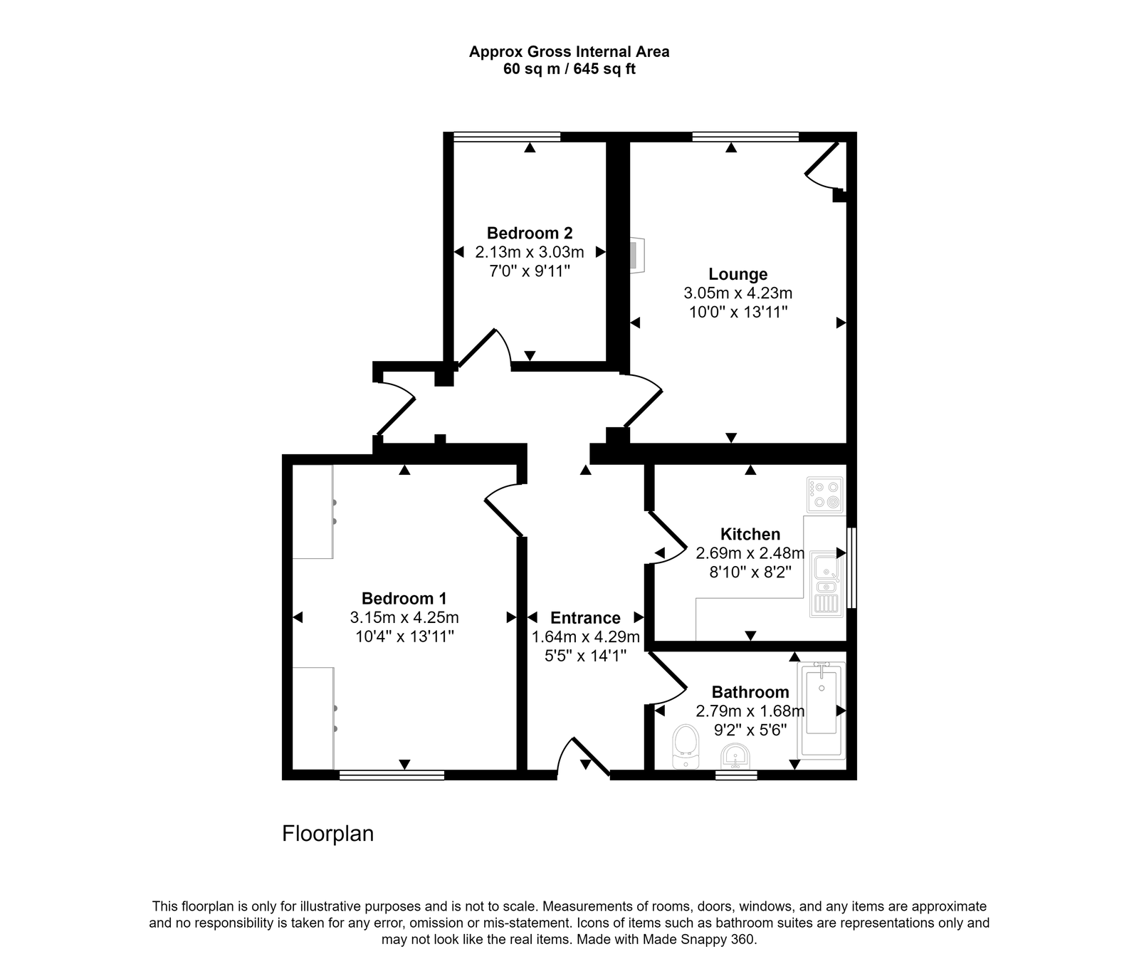 4 bed commercial property for sale, Rhyl - Property floorplan