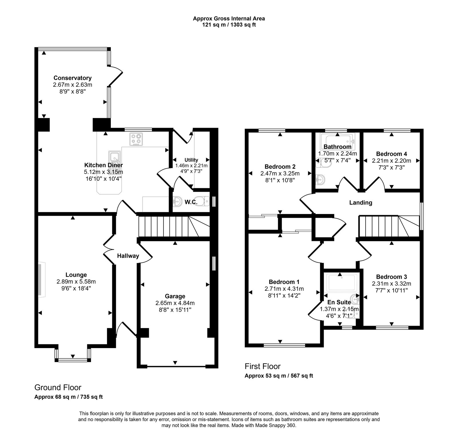 4 bed detached house for sale in Bryn Twr, Abergele - Property floorplan