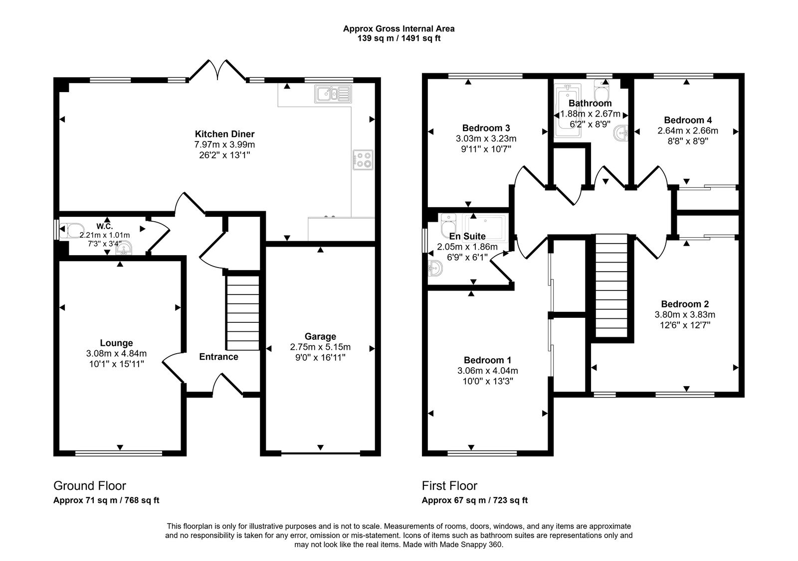 4 bed detached house for sale in Rhyd Y Mor, Abergele - Property floorplan