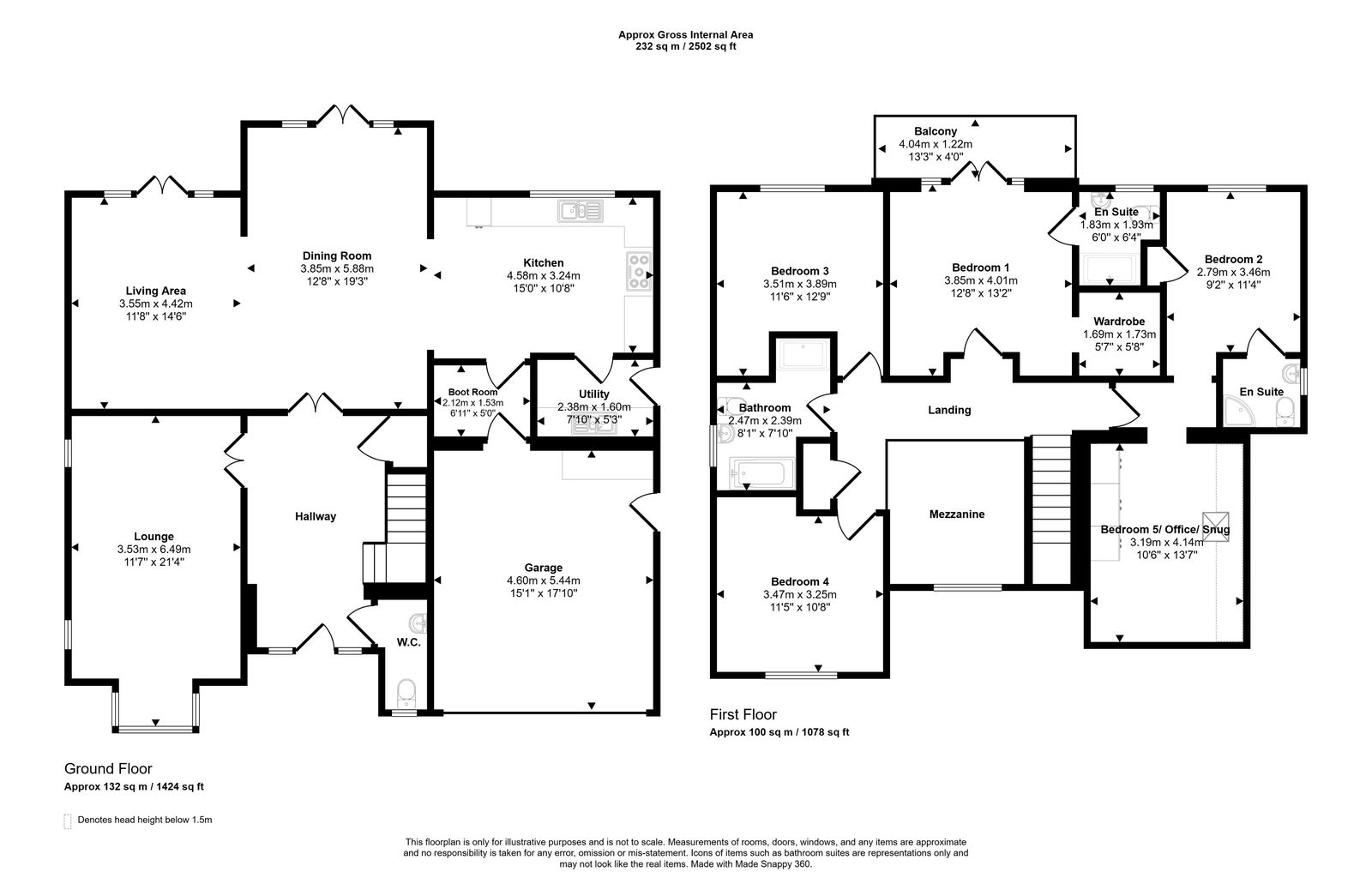 5 bed detached house for sale, Rhuddlan - Property floorplan