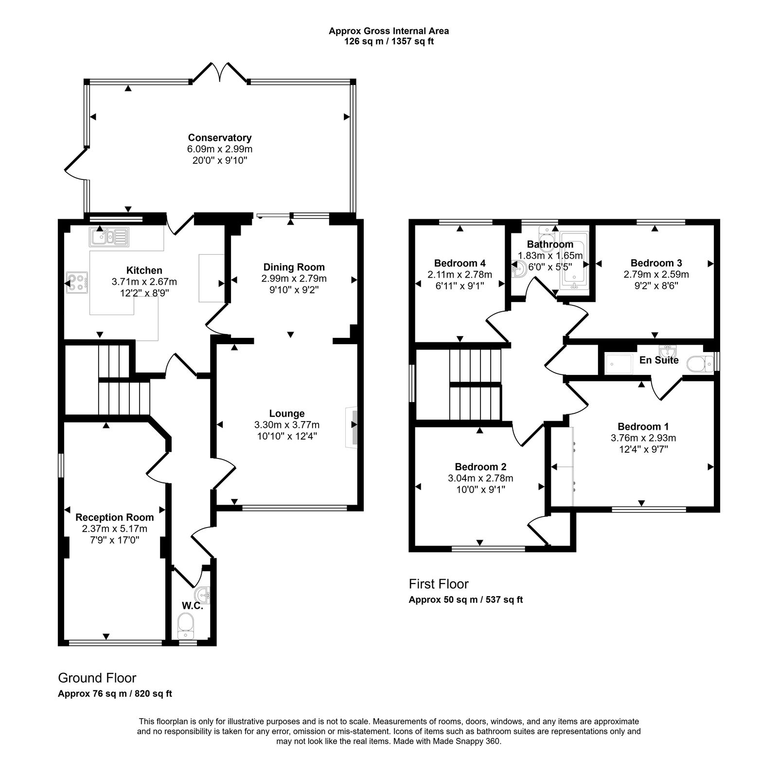 4 bed detached house for sale, Rhyl - Property floorplan