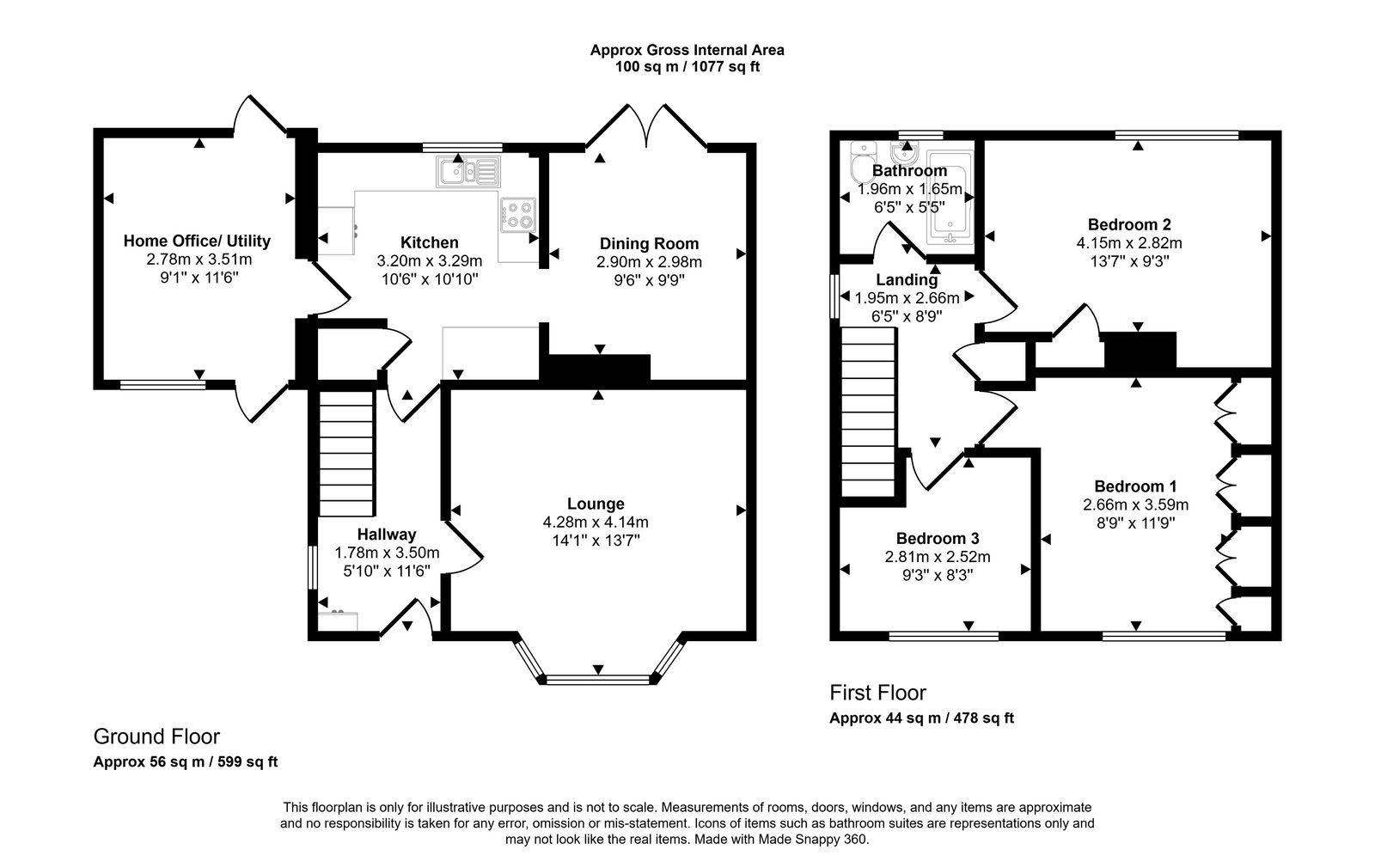 3 bed semi-detached house for sale in Ffordd Talargoch, Meliden - Property floorplan