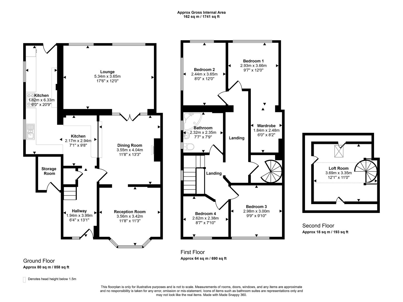 4 bed semi-detached house for sale in Trellewelyn Road, Rhyl - Property floorplan