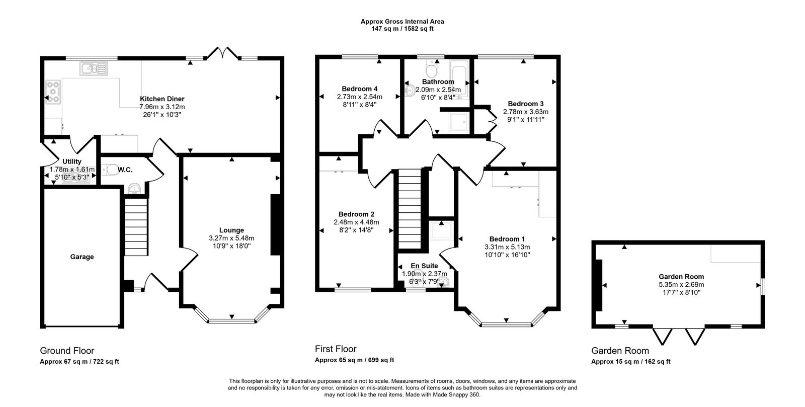 4 bed detached house for sale in Dreif Tegeirian, Rhyl - Property floorplan