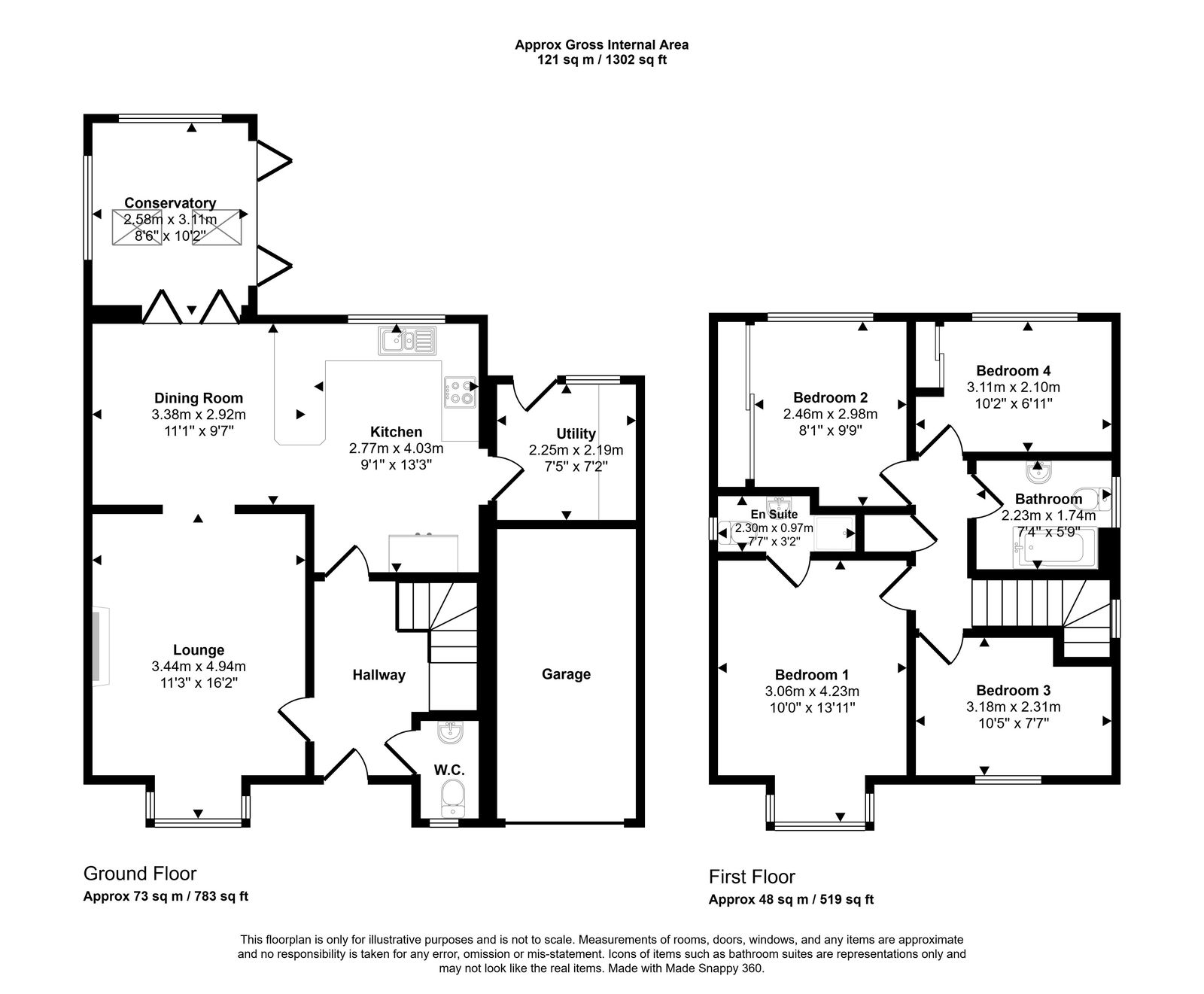4 bed detached house for sale in Ffordd Ffynnon, Rhyl - Property floorplan