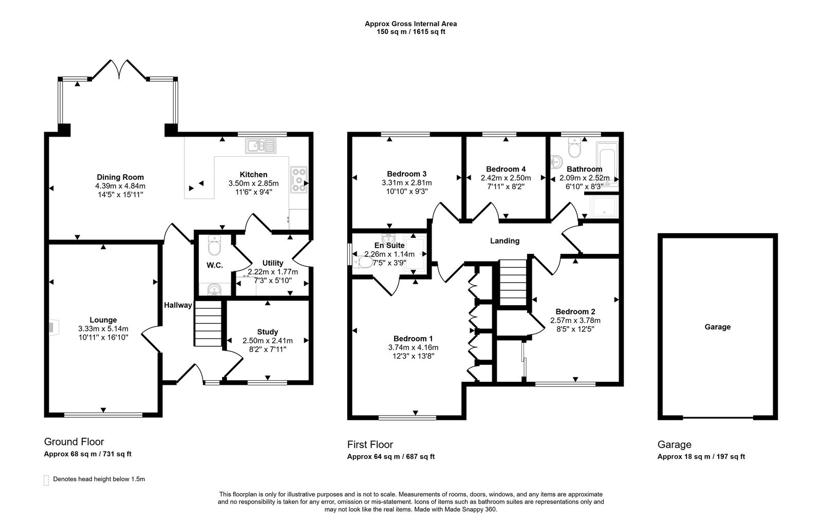 4 bed detached house for sale in Dyserth Road, Rhyl - Property floorplan