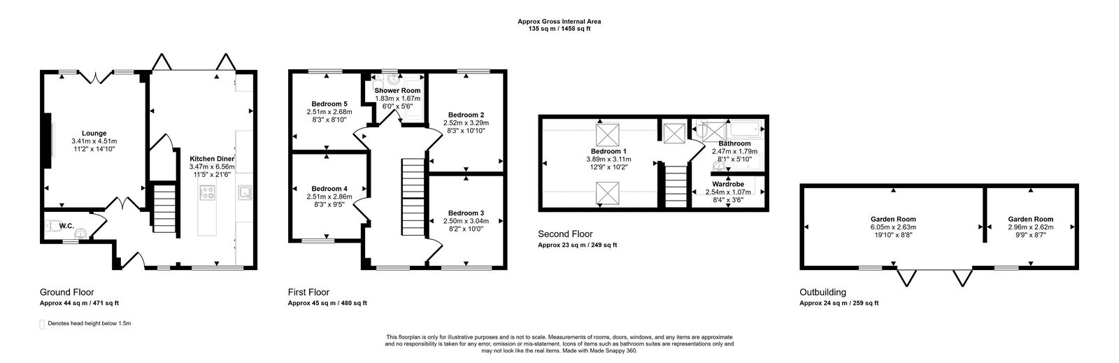5 bed detached house for sale in Tan Y Coed, Prestatyn - Property floorplan