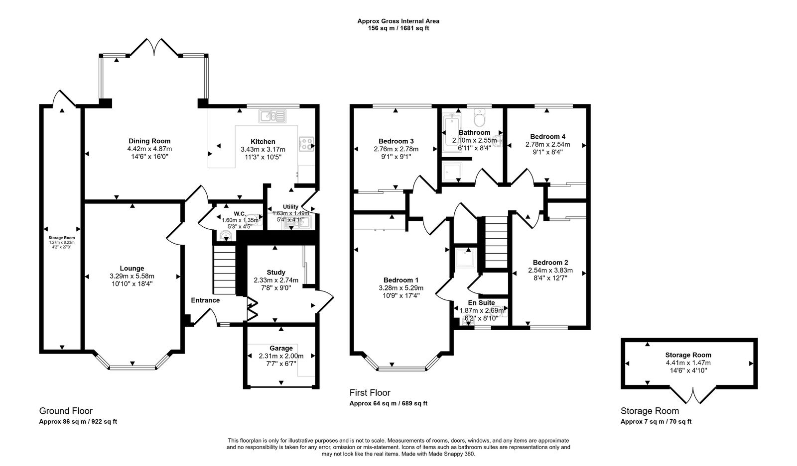 4 bed detached house for sale in Rhodfa Logan, Rhyl - Property floorplan