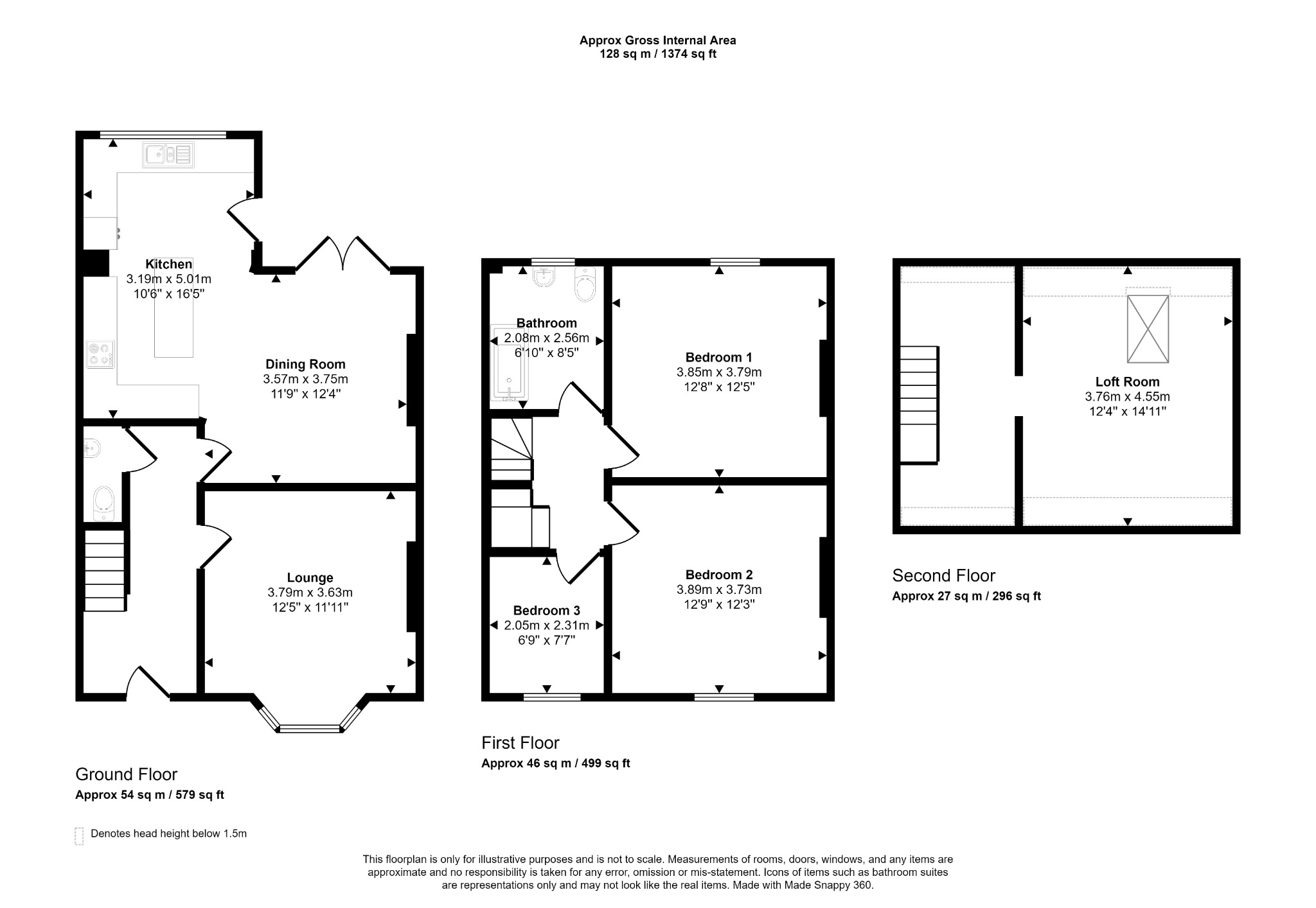 4 bed semi-detached house for sale in Nant Hall Road, Prestatyn - Property floorplan