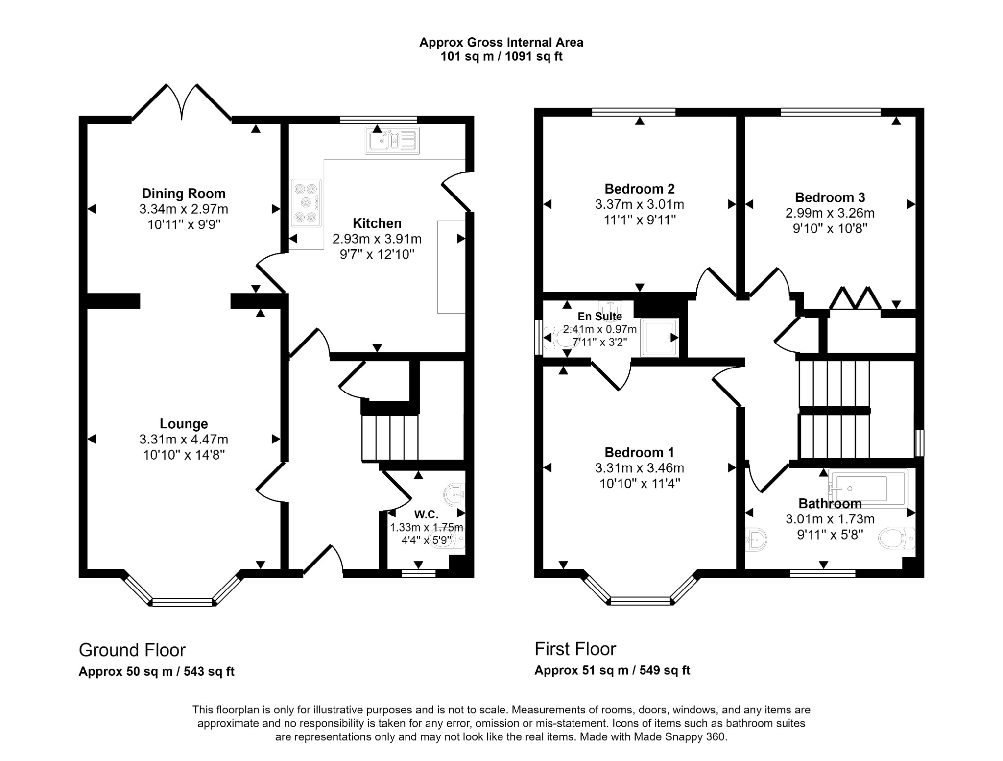 3 bed detached house for sale in Rhodfa Anwyl, Rhyl - Property floorplan