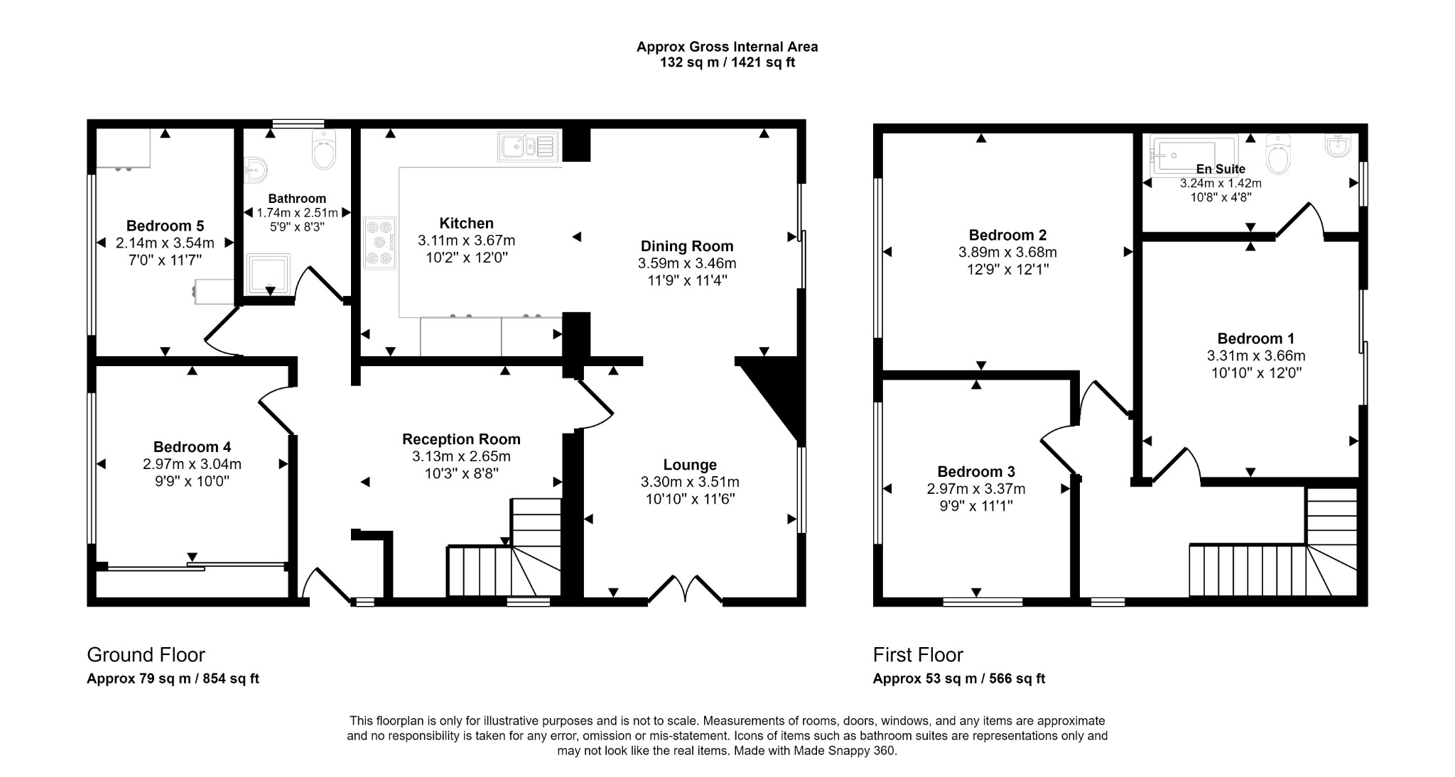 4 bed detached house for sale in Hiraddug Road - Property floorplan