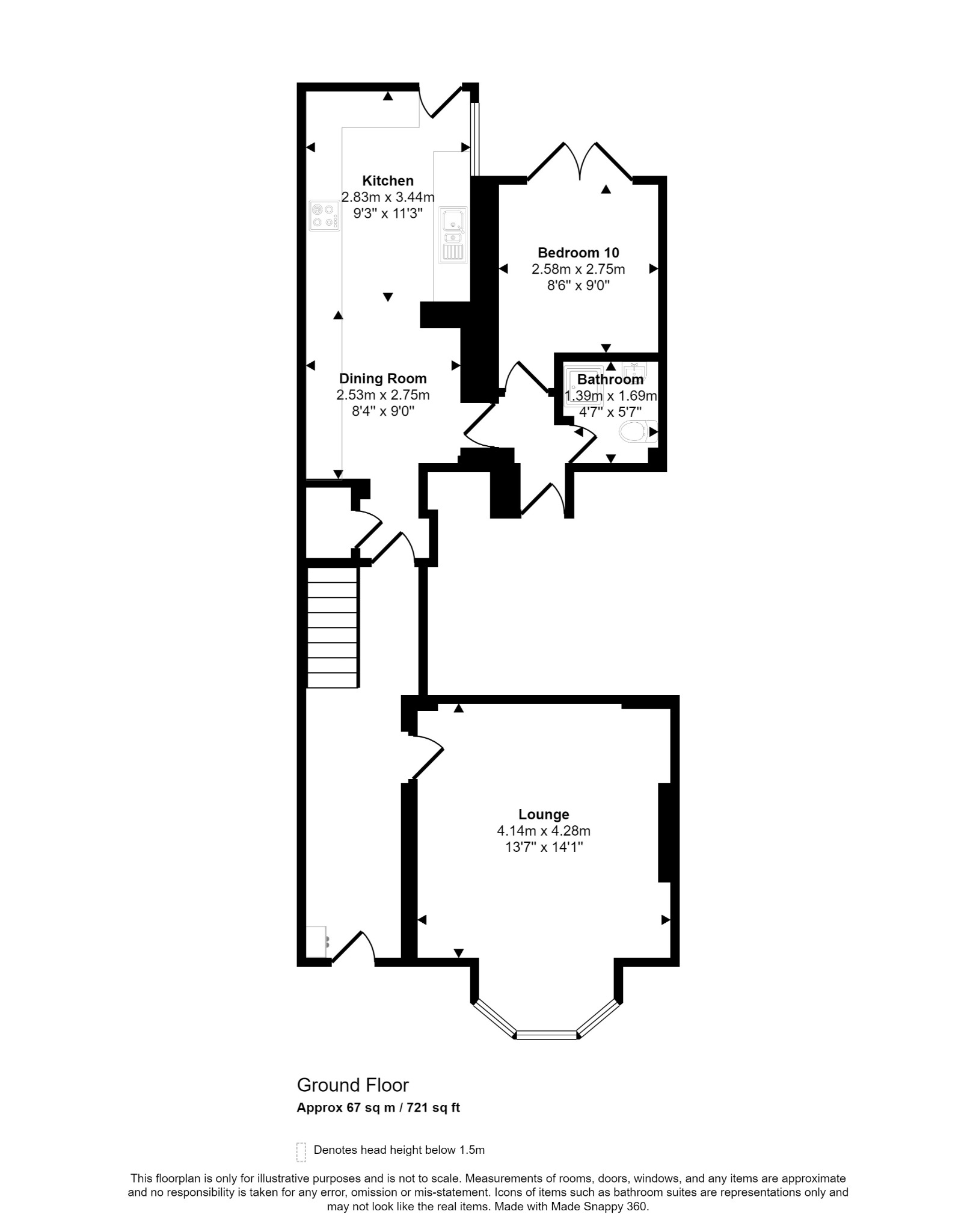 8 bed terraced house for sale in Deganwy Avenue, Llandudno - Property floorplan