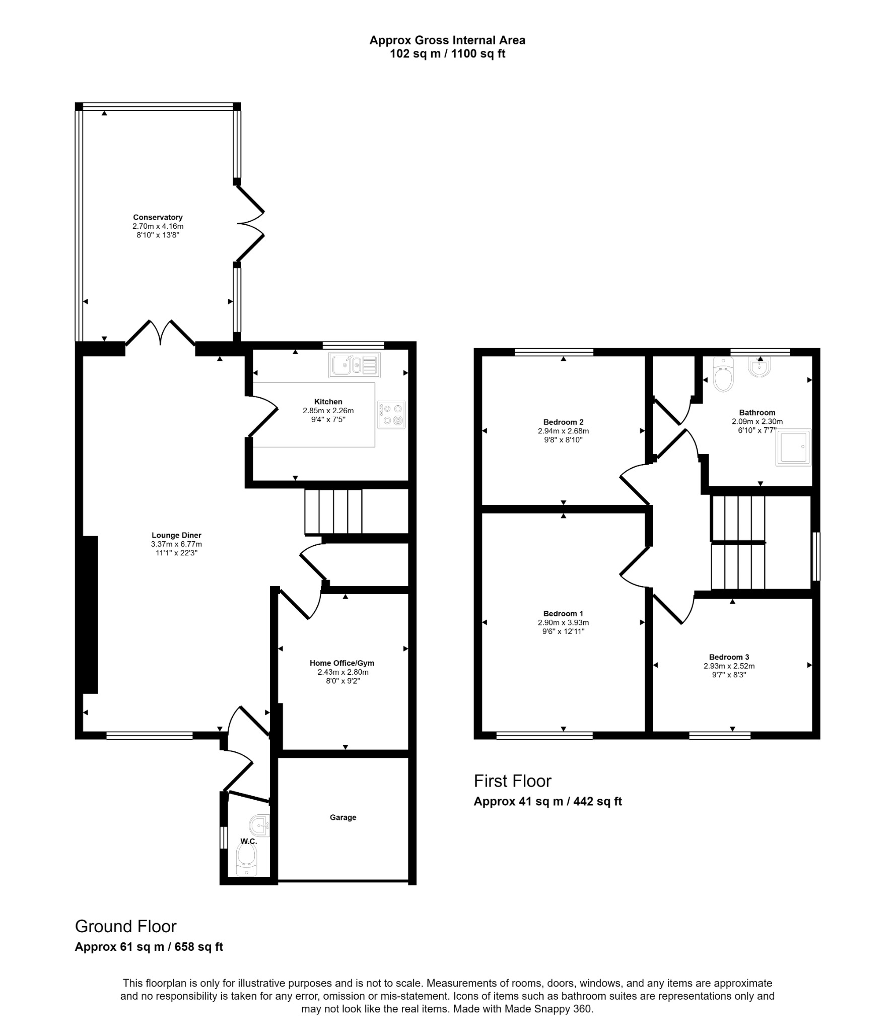 3 bed detached house for sale in Maes-Y-Gog, Rhyl - Property floorplan