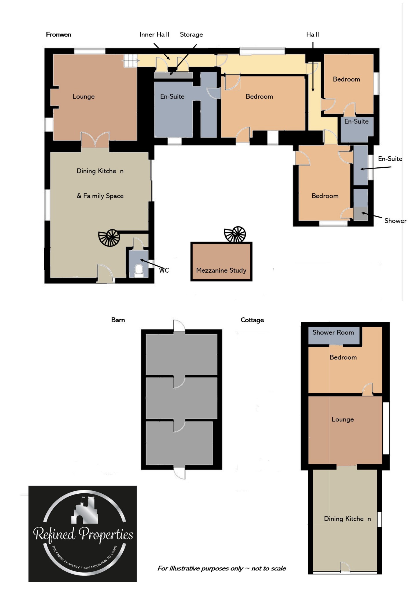 3 bed detached bungalow for sale, Penrhyndeudraeth - Property floorplan