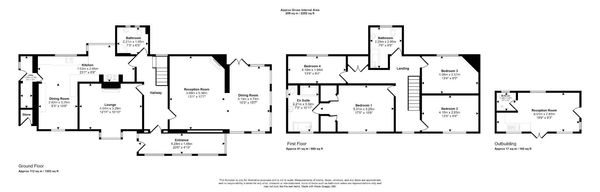 4 bed detached house for sale, Denbighshire - Property floorplan