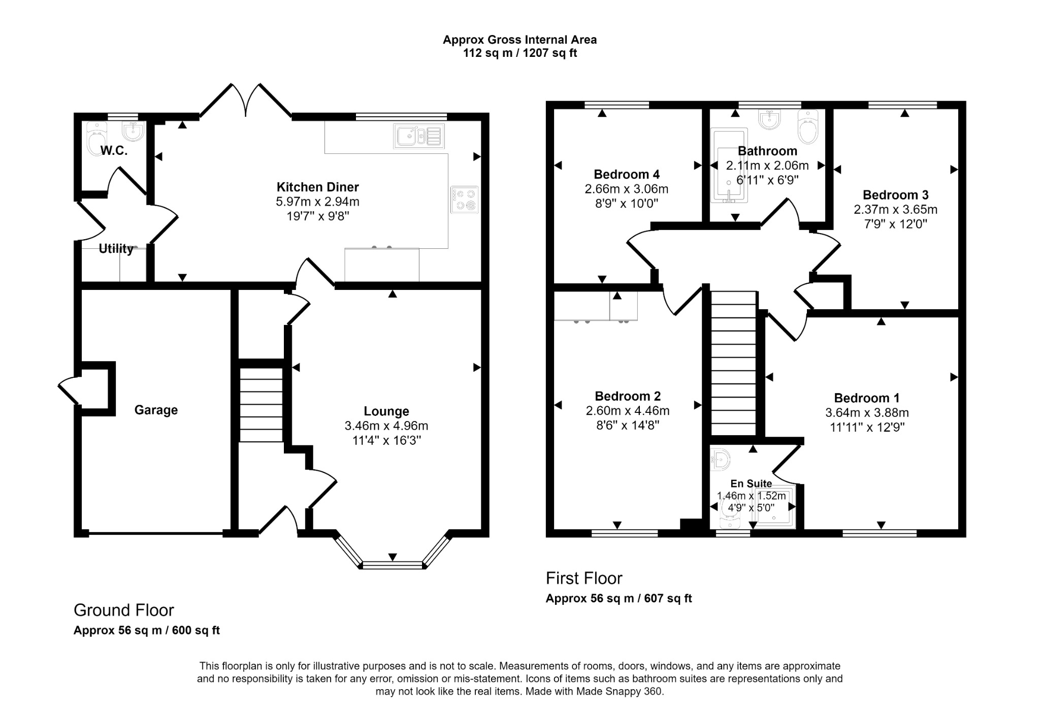 4 bed detached house for sale in Owain Glyndwr - Property floorplan