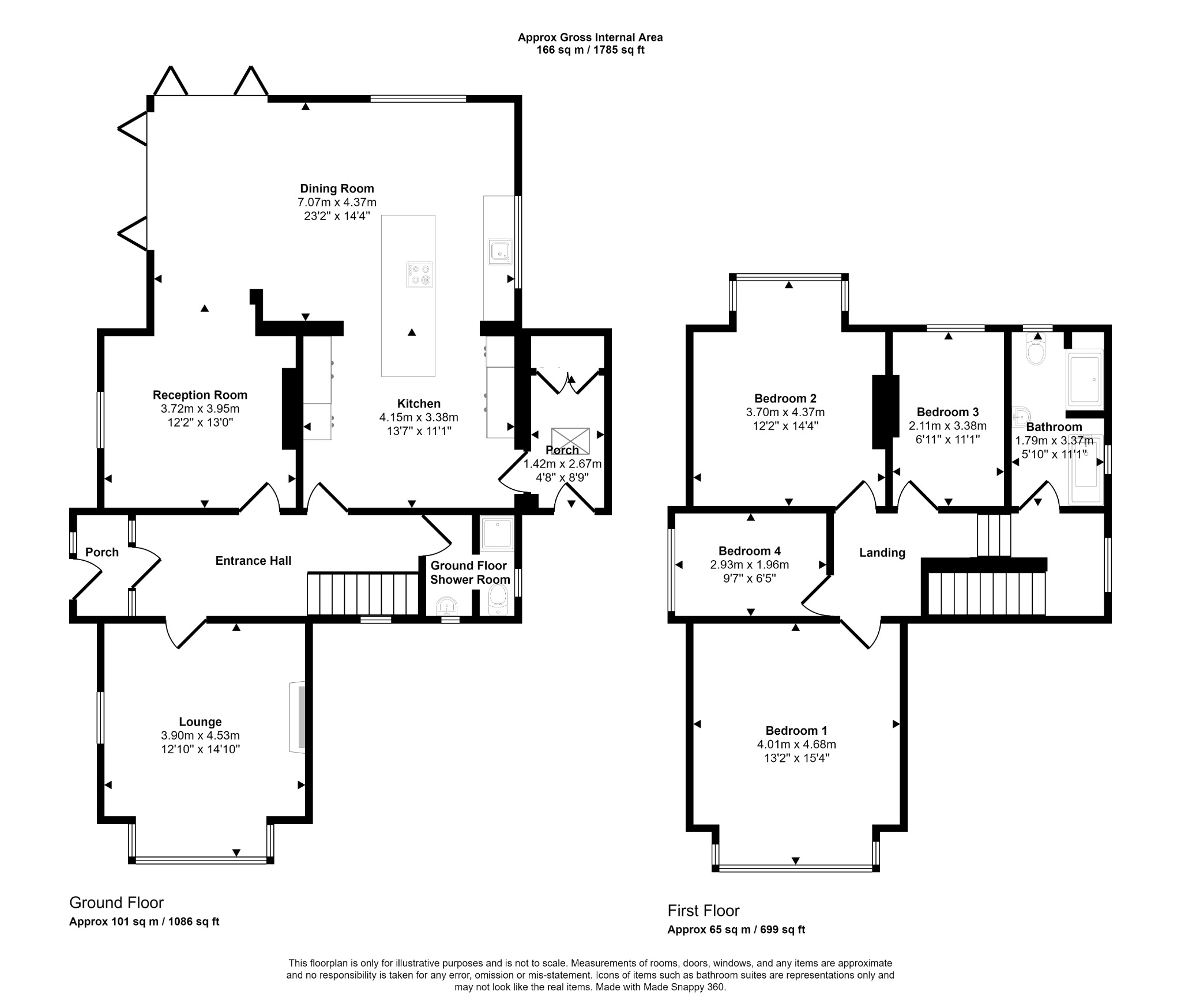 4 bed detached house for sale in Coed Mor Drive - Property floorplan