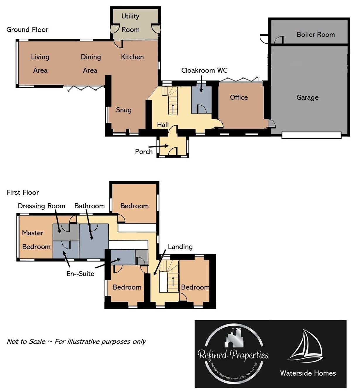 4 bed detached house for sale, Holyhead - Property floorplan