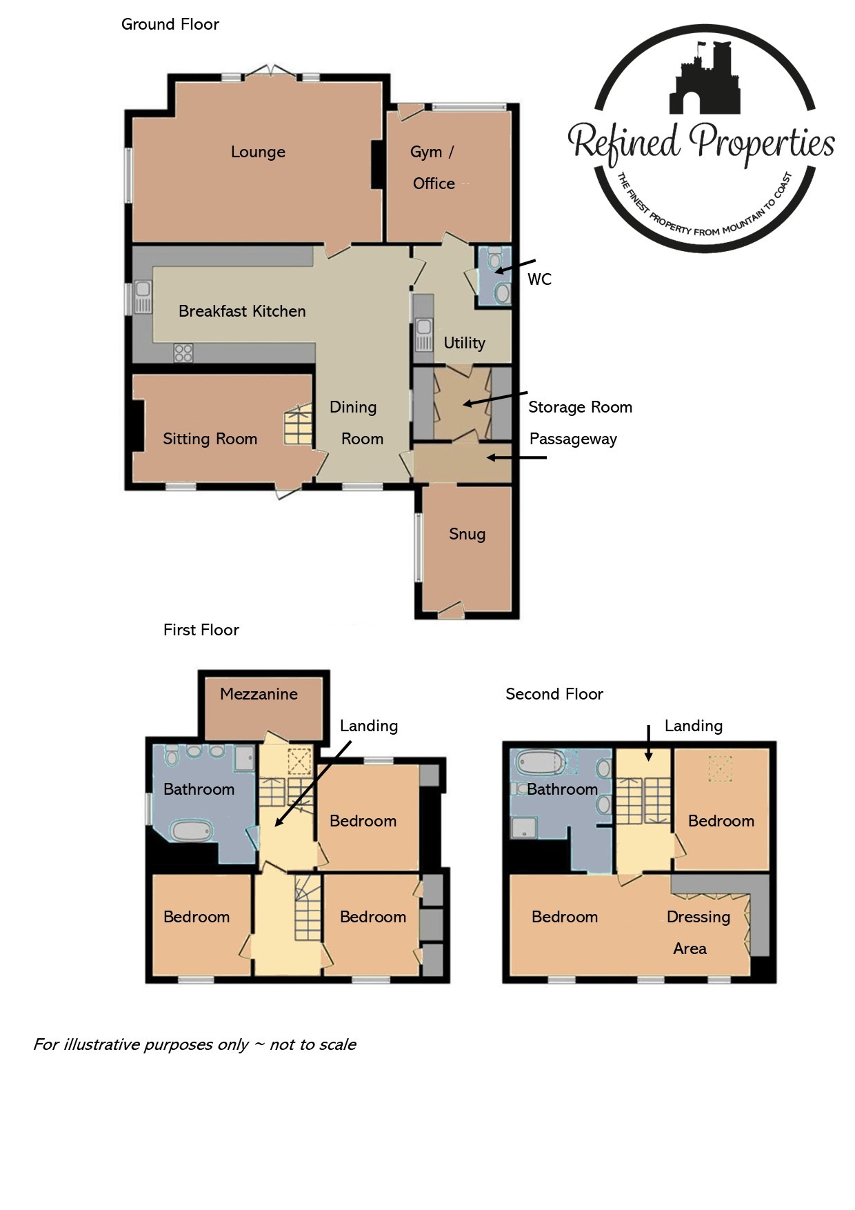 5 bed detached house for sale, Blaenau Ffestiniog - Property floorplan