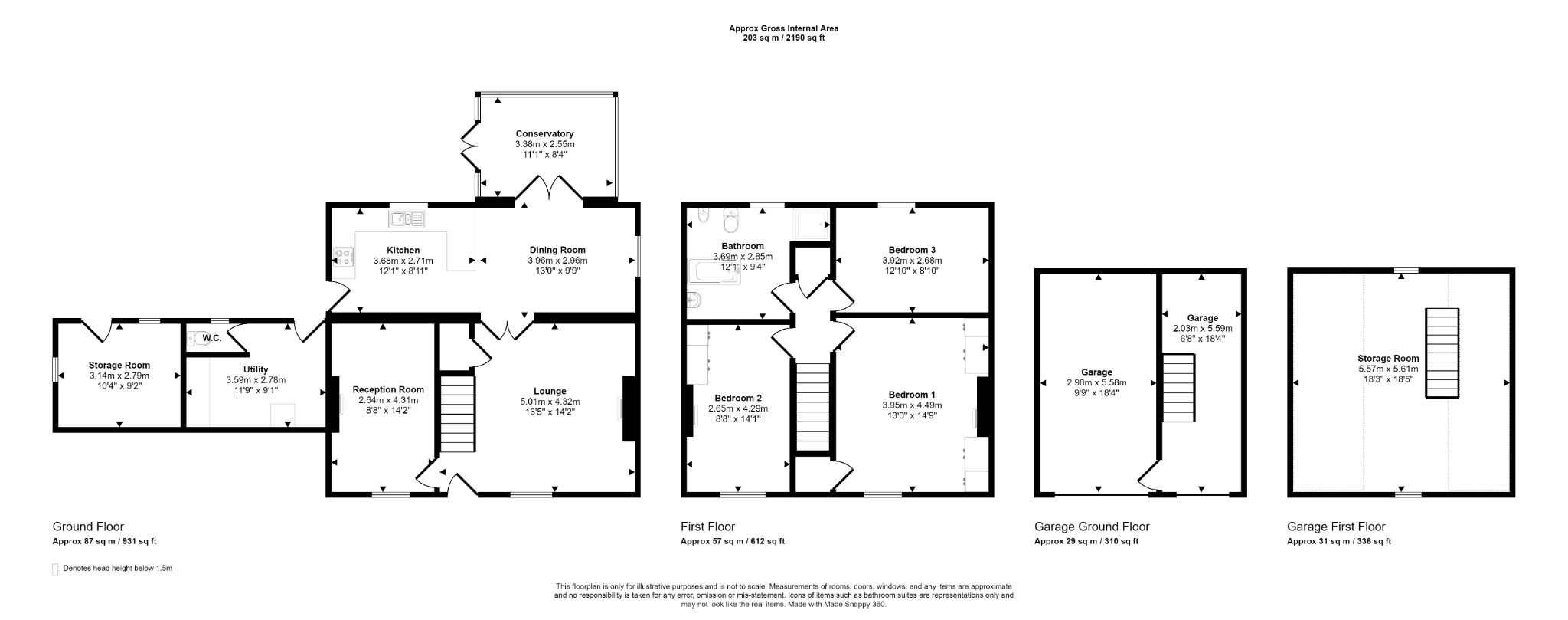 3 bed detached house for sale, Denbighshire - Property floorplan