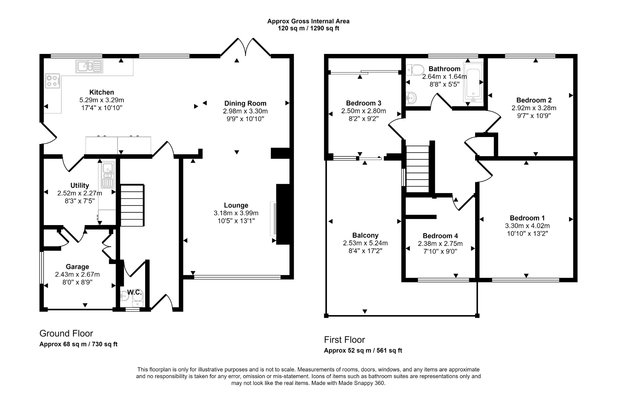 4 bed detached house for sale in Gronant Road, Prestatyn - Property floorplan