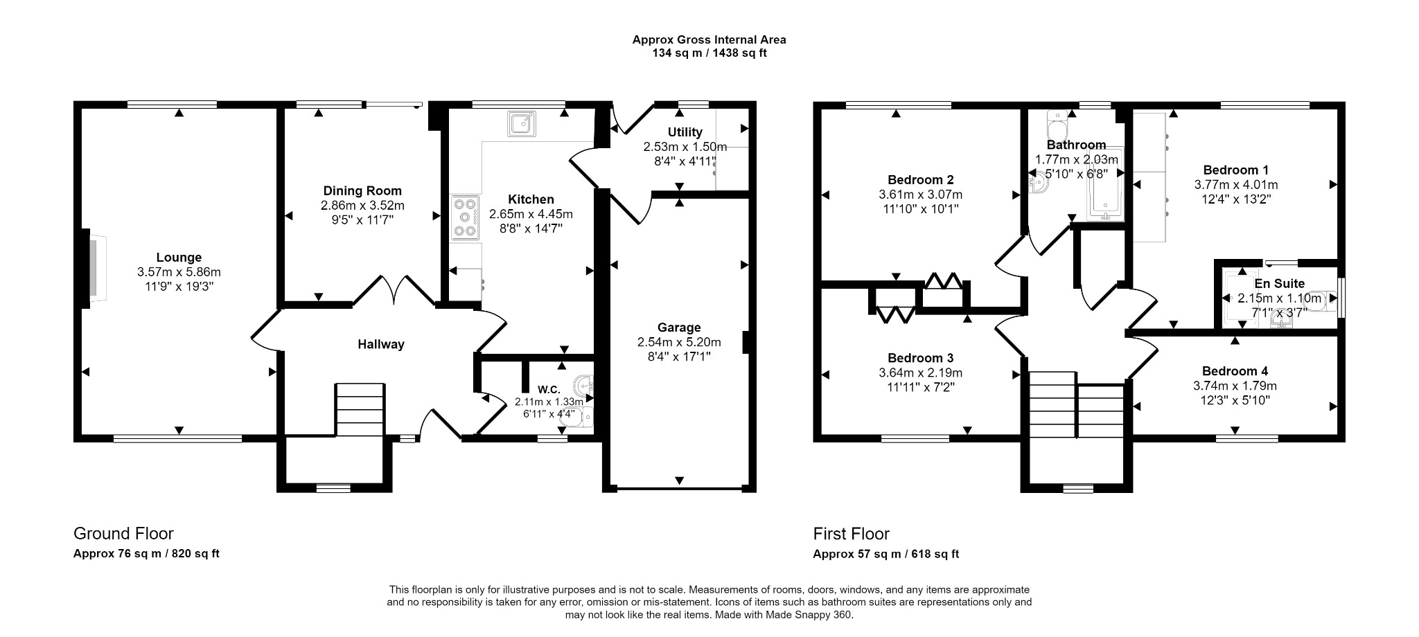 4 bed detached house for sale in Grange Court, Rhyl - Property floorplan