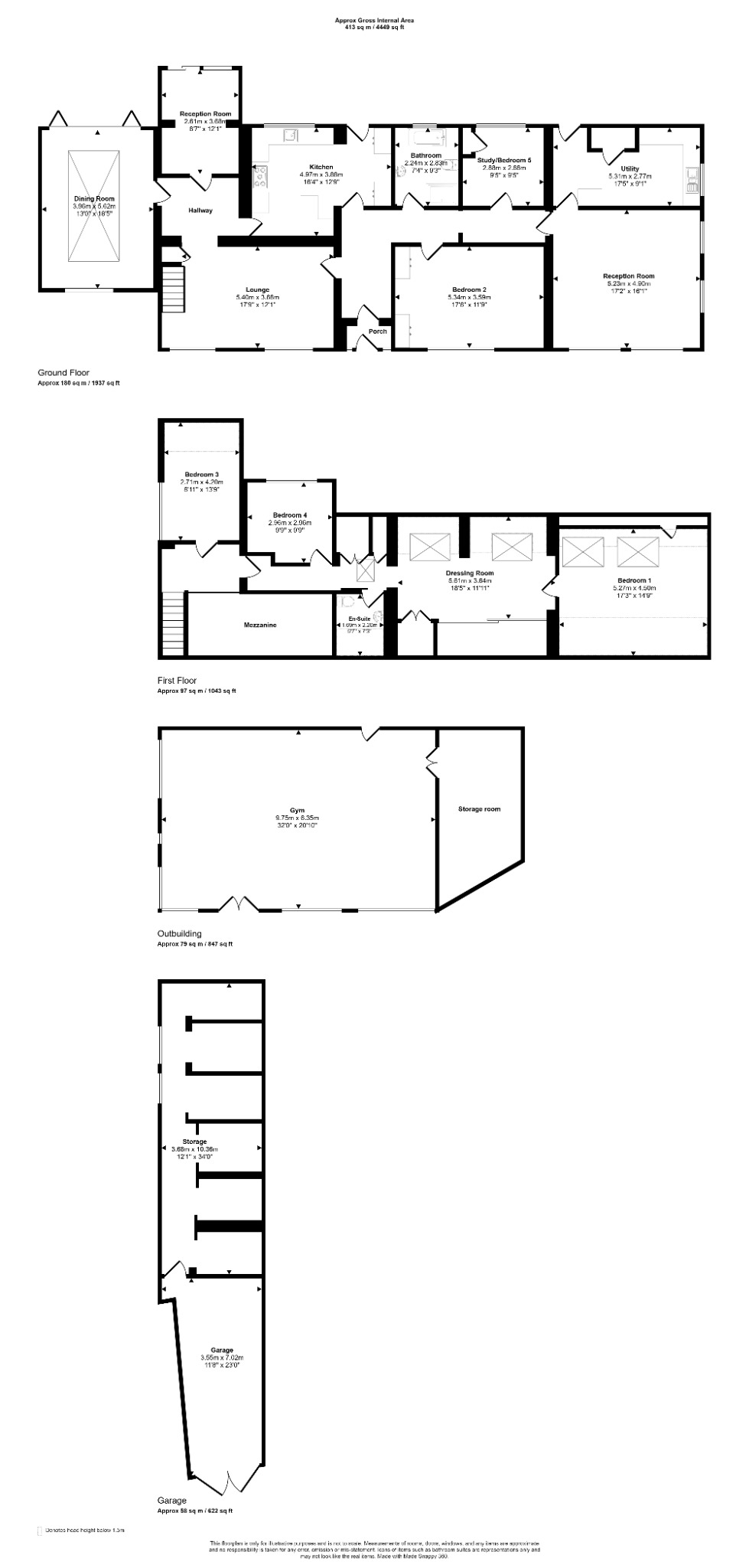 5 bed detached house for sale in Tyn Y Morfa, Holywell - Property floorplan