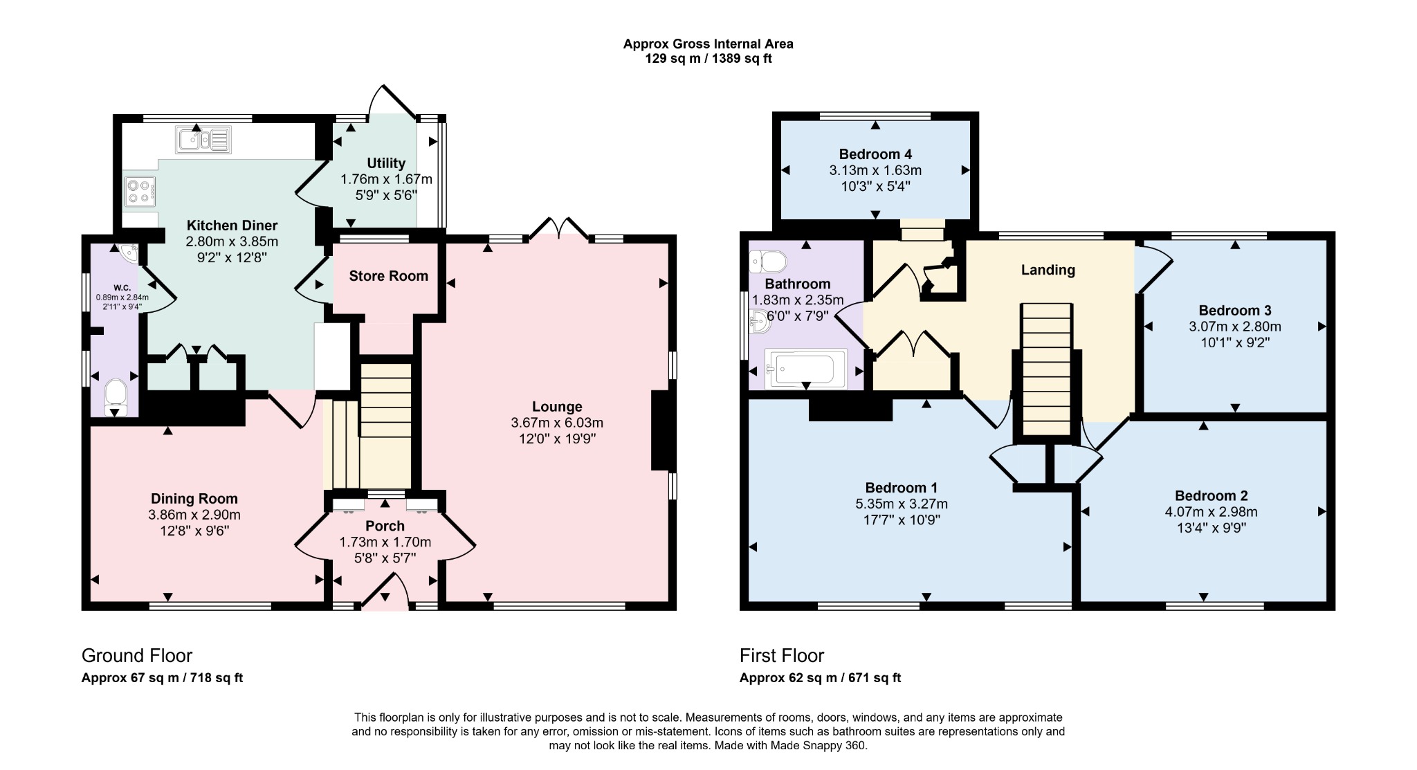 4 bed detached house for sale in West Avenue, Prestatyn - Property floorplan