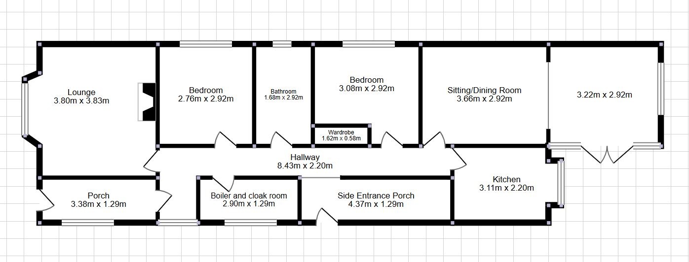 2 bed detached bungalow for sale in Avondale Drive, Rhyl - Property floorplan