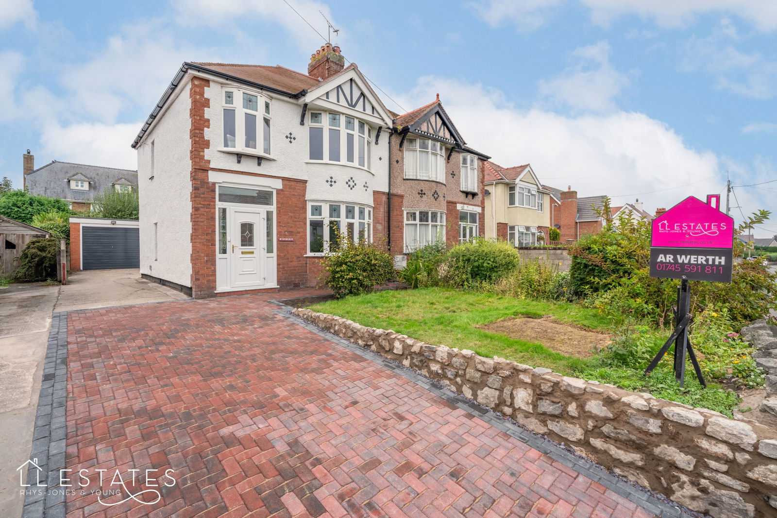 3 bed semi-detached house for sale in Abbey Road, Rhyl  - Property Image 1