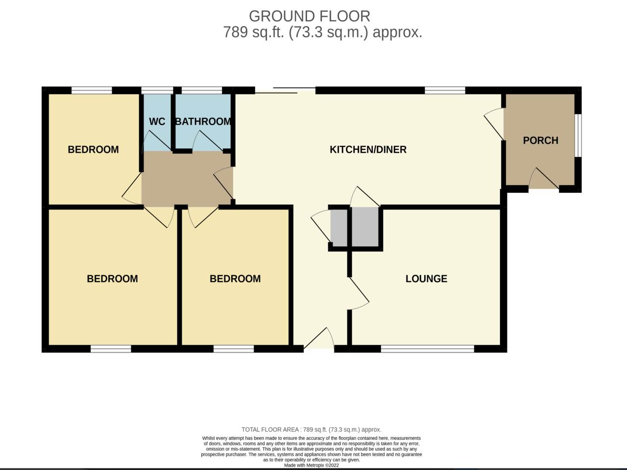 3 bed bungalow for sale in Pant-y-Crug, Capel Seion - Property Floorplan