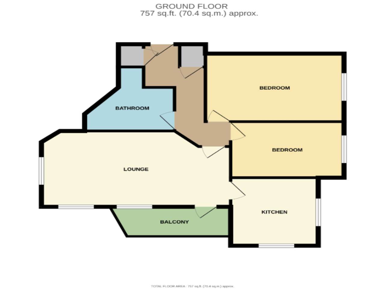2 bed flat for sale in Plas Yr Afon, Trefechan - Property Floorplan