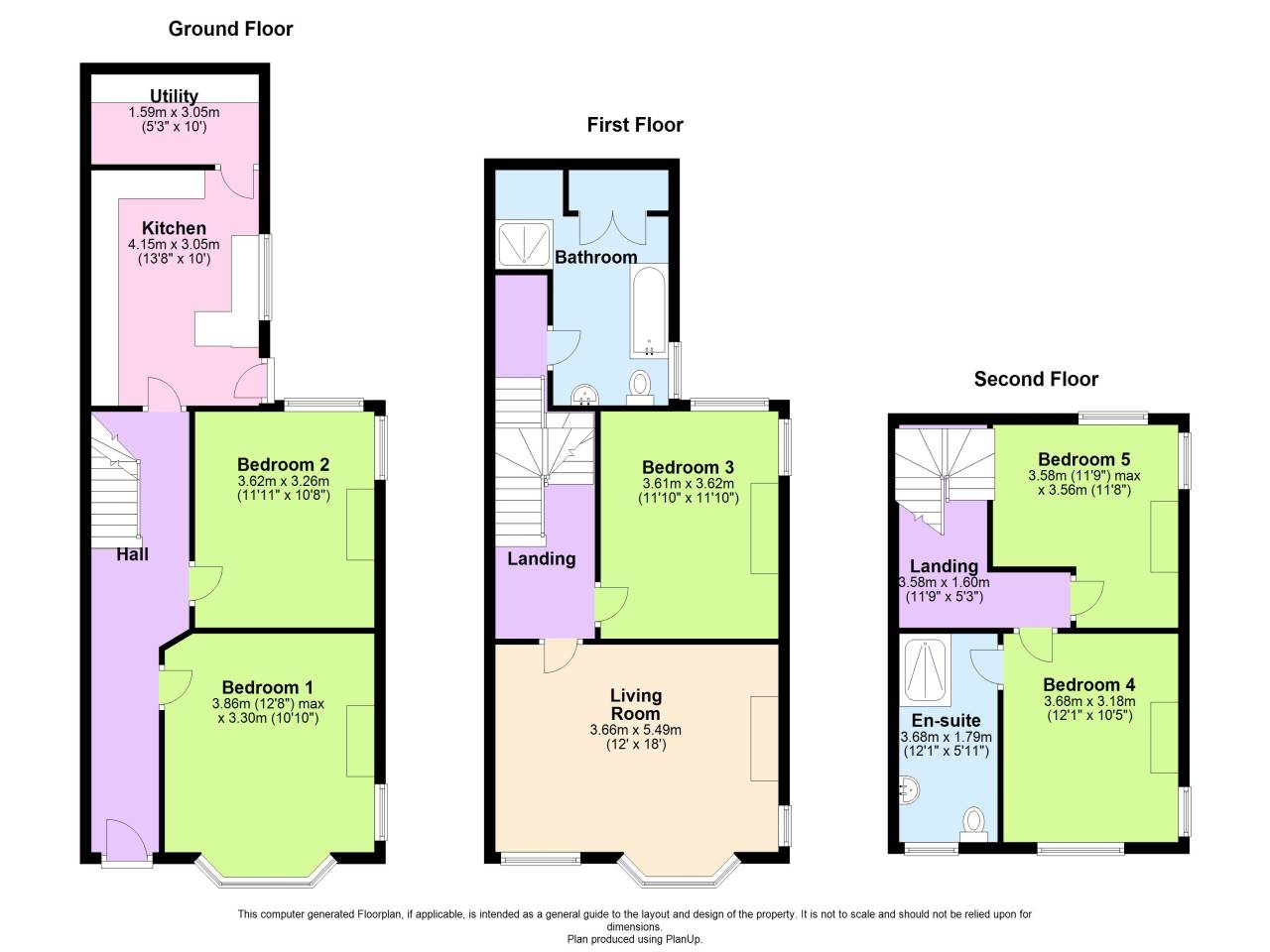 5 bed end of terrace house for sale in Caergog Terrace, Aberystwyth - Property Floorplan