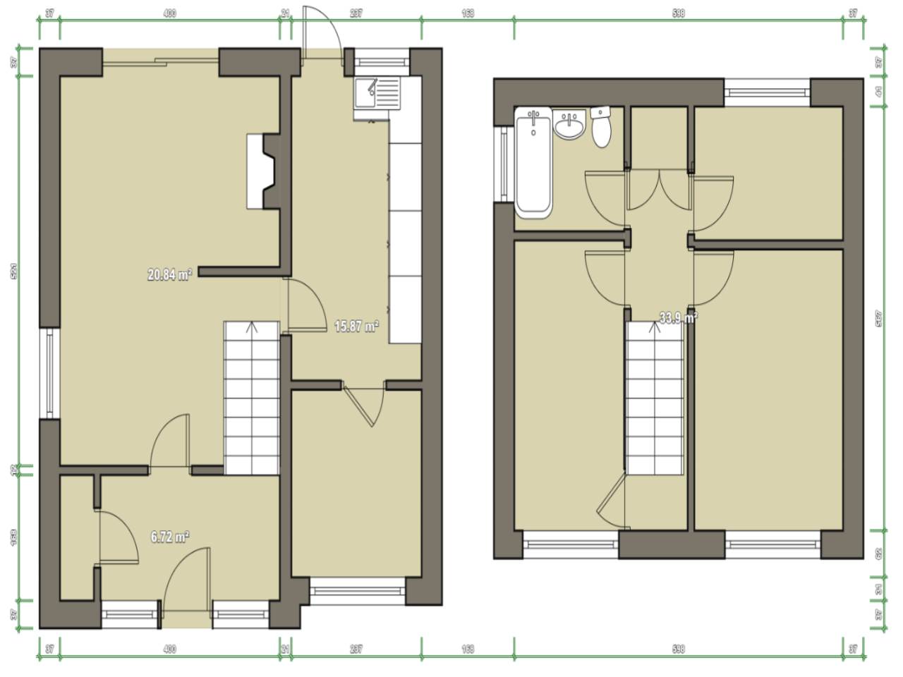 3 bed semi-detached house for sale in Maesteg, Pentre Llyn - Property Floorplan