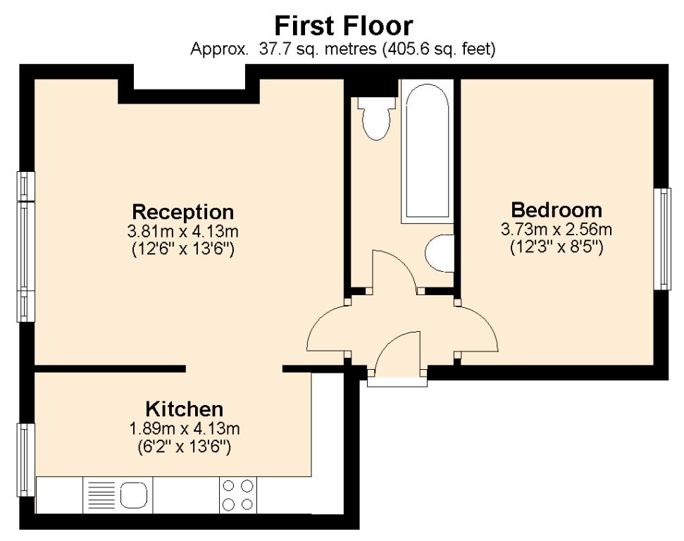 1 bed flat to rent in Tufnell Park Road - Property Floorplan