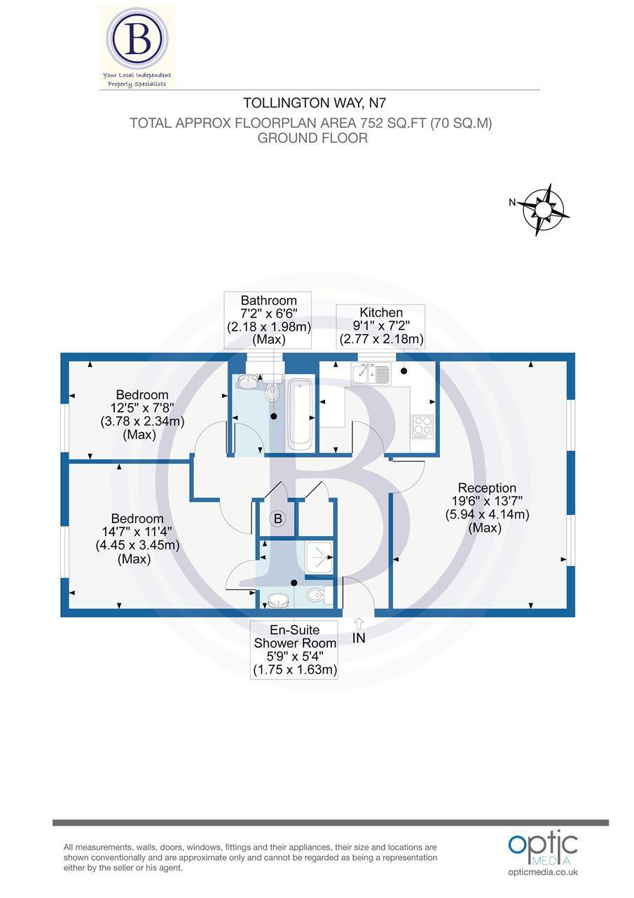 2 bed flat for sale in Statham Court - Property Floorplan