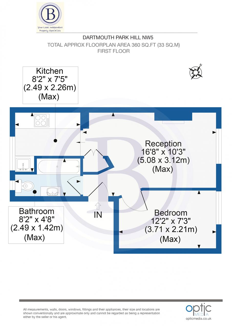 1 bed flat for sale - Property Floorplan