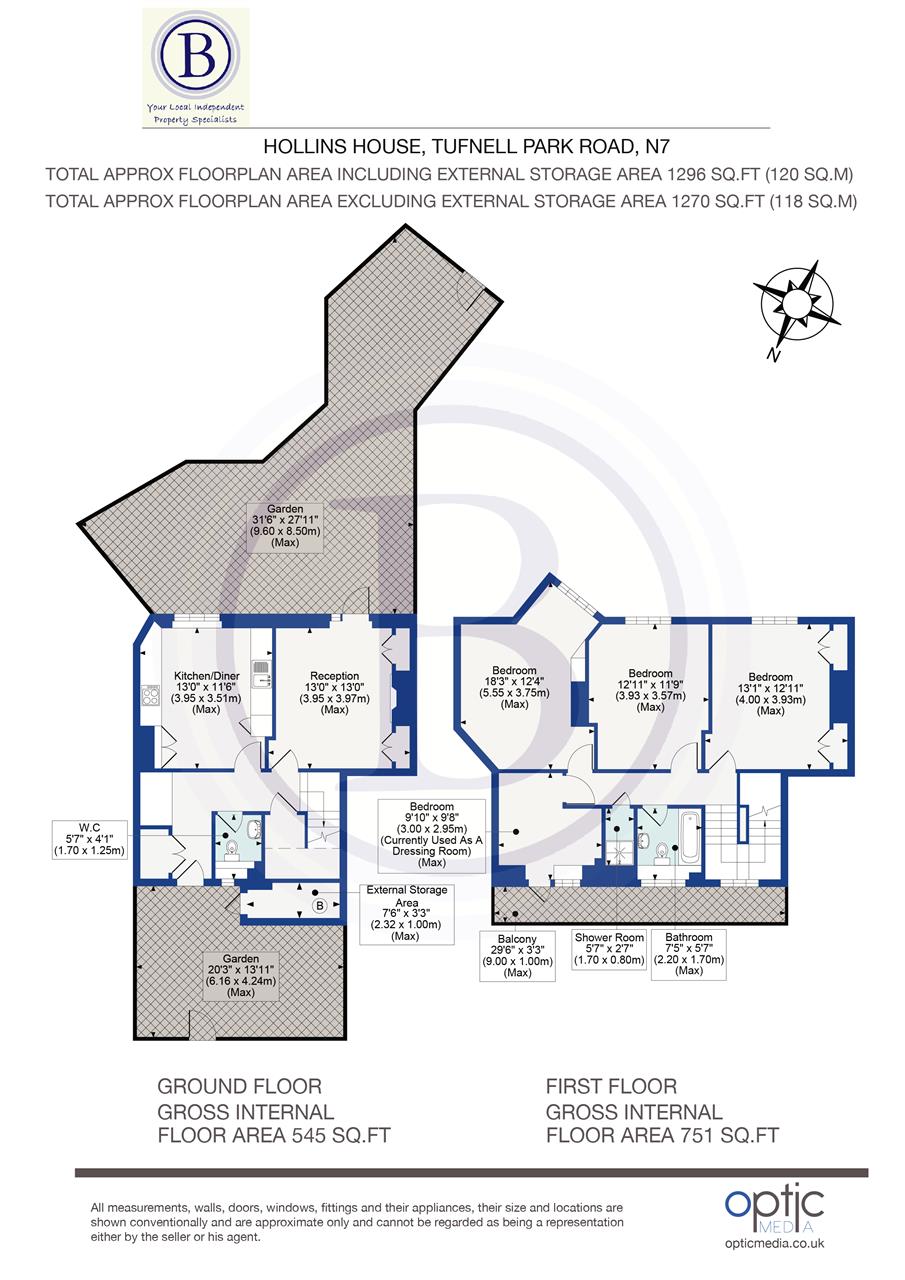 4 bed flat for sale - Property Floorplan