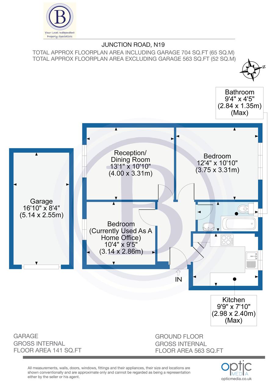 2 bed flat for sale in Benson Court - Property Floorplan
