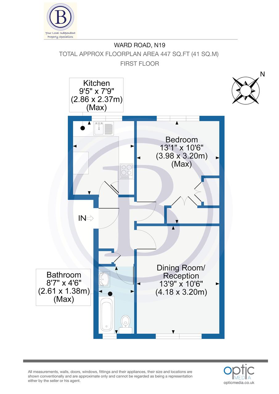 1 bed flat for sale - Property Floorplan