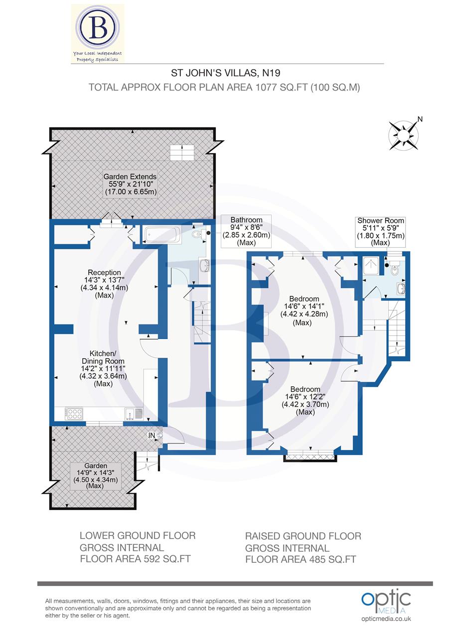 2 bed maisonette for sale - Property Floorplan