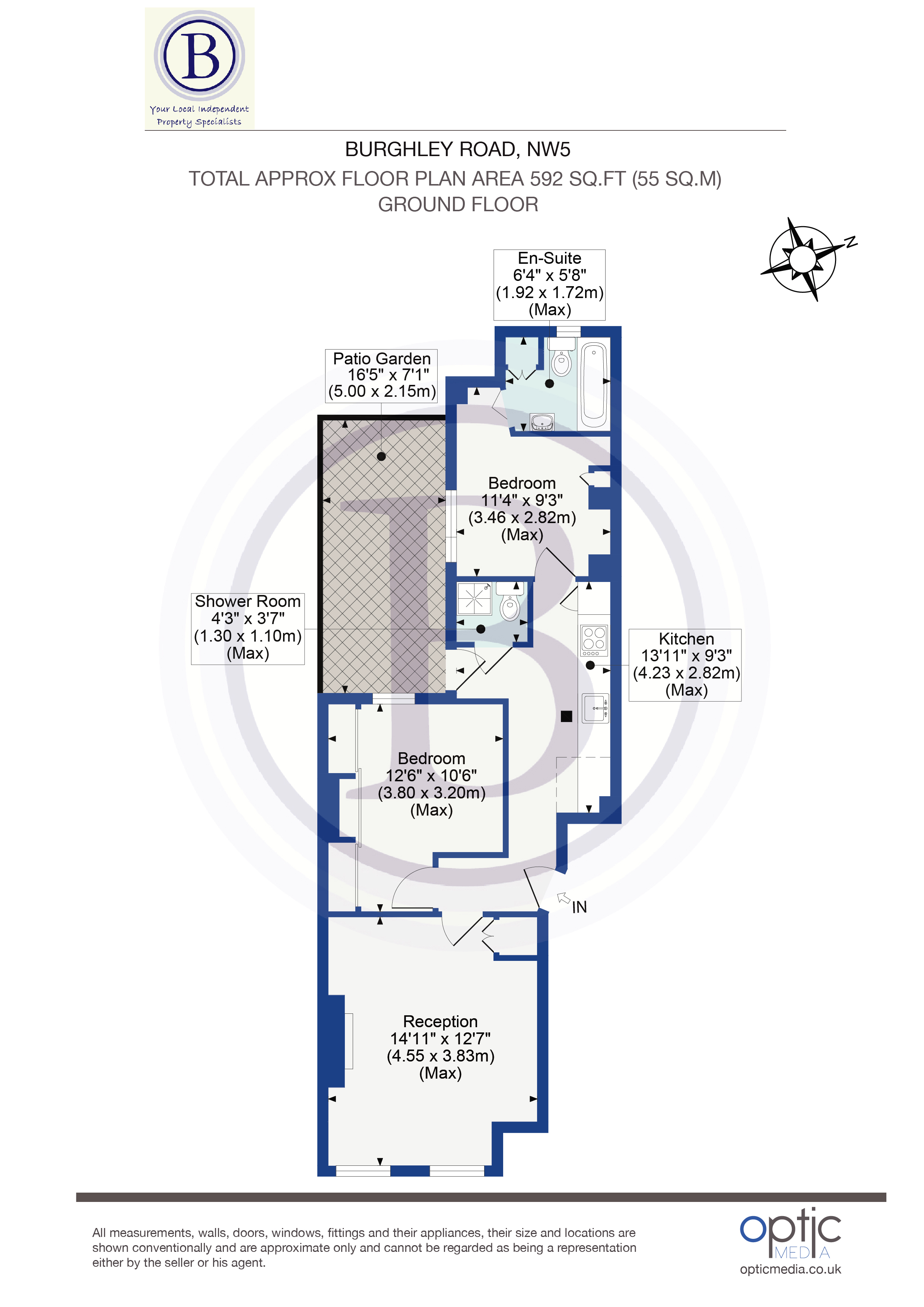 2 bed flat for sale in Tufnell Park Road - Property Floorplan