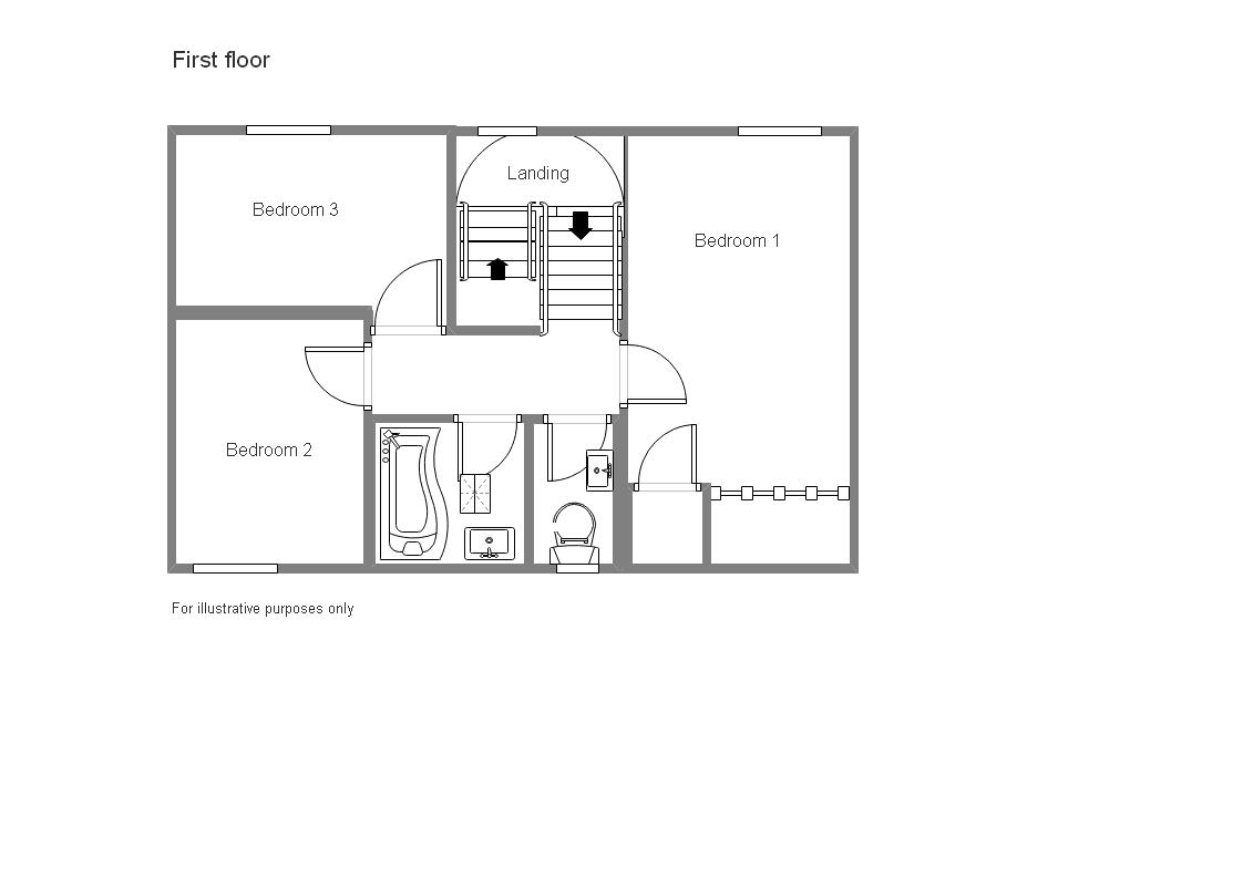 3 bed terraced house to rent - Property Floorplan