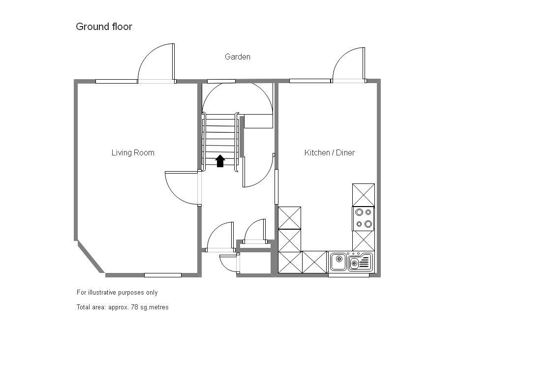 3 bed terraced house to rent - Property Floorplan