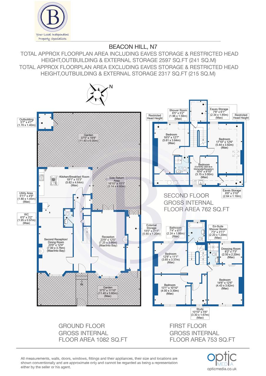 5 bed semi-detached house for sale - Property Floorplan